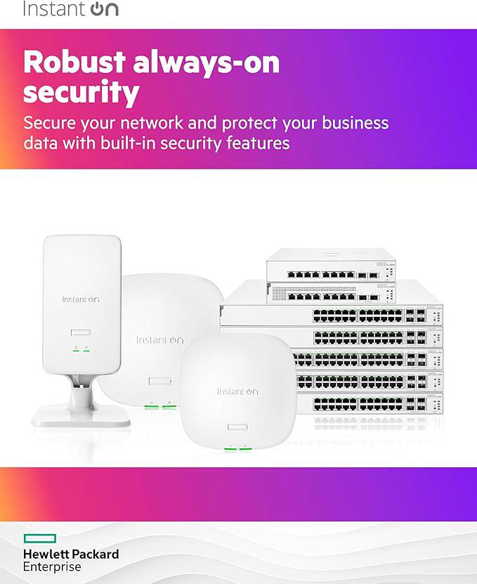 HPE Networking Instant On Access Point AP15 4x4 WiFi 5 Indoor Wireless Access Point | Power Source Not Included | US Model (R2X05A)