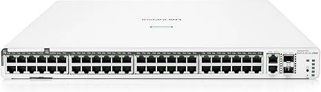 HPE Networking Instant On Switch Series 1960 48-Port Gb Smart-Managed Layer 2+ Ethernet Switch with PoE | 48x 1G | 2X 10GBase-T, 2X SFP+ | 40x CL4, 8X CL6 PoE 600W | Stackable | US Cord (JL809A#ABA)