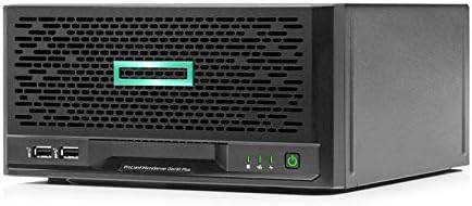 HPE ProLiant MicroServer Gen10 Plus Server with one Intel Xeon E-2224 Processor, 16 GB Memory, and 4 Large Form Factor (LFF) Non-hot Plug Drive Bays