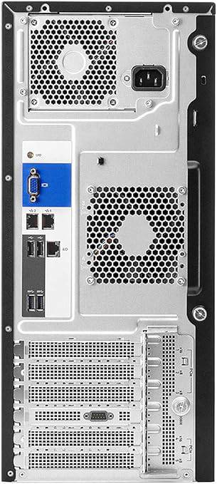 HPE ProLiant ML30 Gen10 tower server with Intel Xeon E-2124, 32GB DDR4 RAM, 4TB SSD, RAID, and iLO 5 management interface