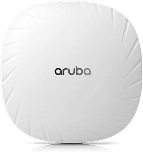 HPE Aruba AP-515 access point with dual radio antennas, 802.11ax, 4x4 and 2x2 MIMO, internal antennas for campus Wi-Fi network.