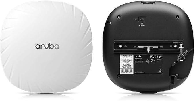 HPE Aruba AP-515 access point with dual radio antennas, 802.11ax, 4x4 and 2x2 MIMO, internal antennas for campus Wi-Fi network.