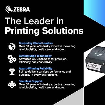 JetSet Label Zebra Label Printer ZD220 Direct Thermal | 203 DPI | ZD22042-D01G00EZ | USB Connectivity | Standard EZPL | 4 in Width - ZD22042-D01G00EZ
