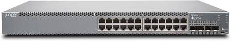 Juniper EX3400-24T 24-port network switch, part of Beaver Computer's EX Series, with multiple Ethernet ports and sleek design.