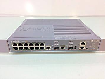 Juniper Networks EX2200-C Layer 3 Switch with 12 ports and 2 Gigabit Ethernet ports, shown in a professional setting