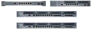 Juniper SRX345-SYS-JB SRX300 Series 8-port Gigabit Ethernet SFP gateway device, connected with fiber optic ports.