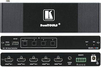 Kramer VS-411X 4x1 4K HDR HDMI Auto Switcher - VS-411X