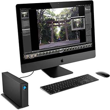 Beaver Computer LaCie d2 Professional 14TB external hard drive with USB-C, USB 3.1 Gen 2, desktop HDD for Mac and PC.