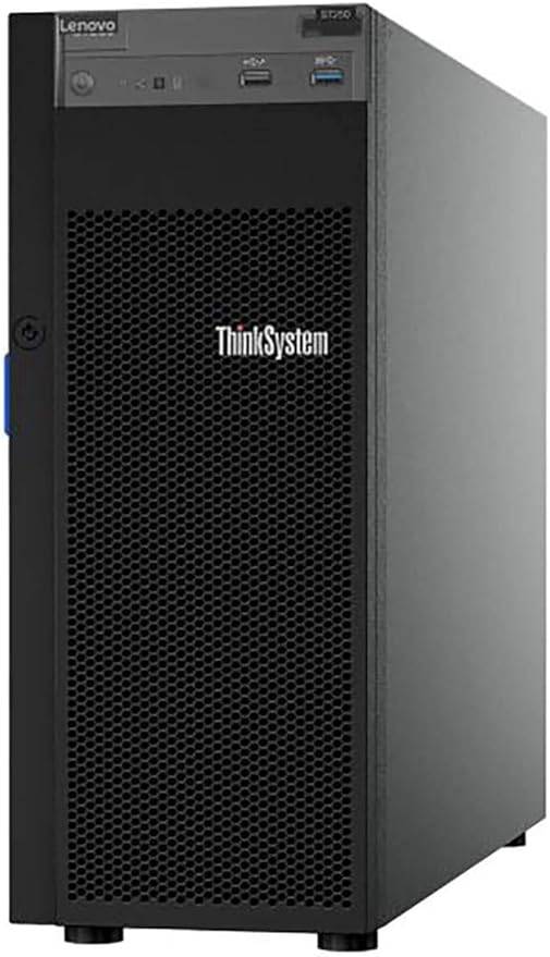 Lenovo ThinkSystem ST250 Mini Tower Server with Intel Xeon E-2124, 32GB DDR4, 8TB HDD, RAID, renewed by Beaver Computer
