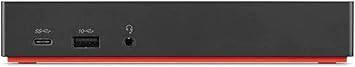 Lenovo ThinkPad USB-C Dock Gen 2 by Beaver Computer, black docking station with multiple ports for laptops and peripherals.