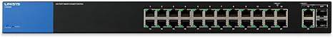 Linksys Business LGS326 24-Port Gigabit Smart Managed Switch with 2 Gigabit and 2 SFP Ports - LGS326