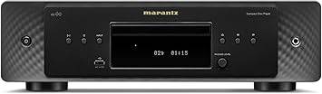 Marantz CD 60 CD player in black featuring a sleek design and front-loading disc tray, ideal for high-quality audio playback.