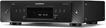 Marantz CD 60 CD player in black featuring a sleek design and front-loading disc tray, ideal for high-quality audio playback.