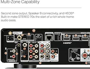 Marantz Stereo 70s Two-Channel Audio and Video Receiver with 8K and HEOS® Built-in - STEREO70S