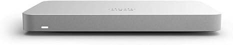 Meraki MX68 security appliance with 1-year advanced security license bundle, featuring network security hardware and software.