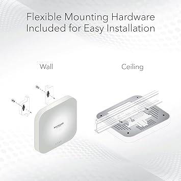 NETGEAR Cloud Managed Wireless Access Point (WAX620PA) - WiFi 6 Dual-Band AX3600 Speed | Up to 256 Client Devices | 802.11ax | Insight Remote Management | PoE+ Powered or Included AC Adapter