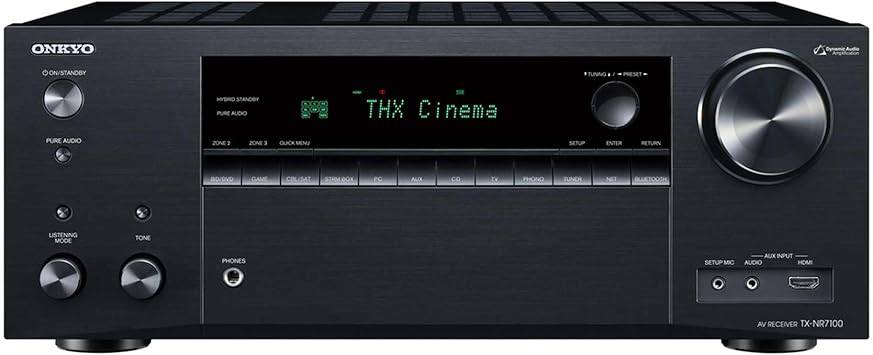 Onkyo TX-NR7100 9.2-Channel 8K/4K Network A/V Receiver, 220W Per Channel at 6 Ohms Black TXNR7100