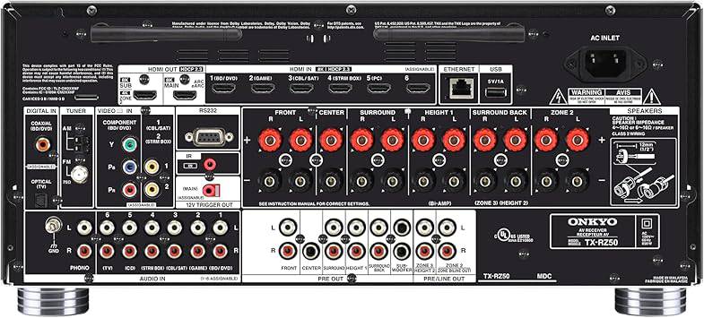 Onkyo TX-RZ50 9.2 Channel Network A/V Receiver - TX-RZ50