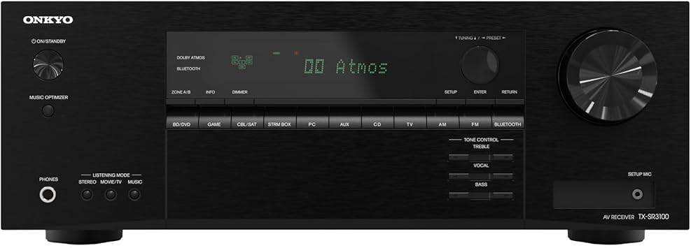 Onkyo TX-SR3100 5.2-Channel AV Receiver - Dolby Atmos, Dolby Height Virtualizer, Dolby Vision and More -  TX-SR3100