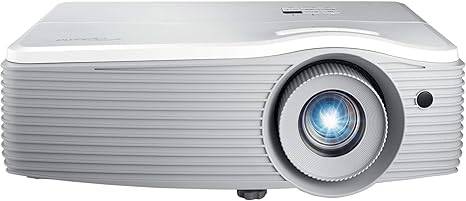 Optoma EH512 1080P WUXGA business projector with high brightness, LAN display, vertical lens shift, keystone correction, and 1.6X zoom.