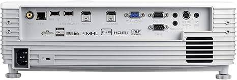 Optoma EH512 1080P WUXGA business projector with high brightness, LAN display, vertical lens shift, keystone correction, and 1.6X zoom.