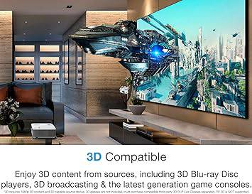 Optoma GT780 Short Throw Projector for Gaming & Movies | HD Ready 720p + 1080p Support | Bright 3800 Lumens for Lights-on Viewing | 3D-Compatible | Speaker Built in - GT780