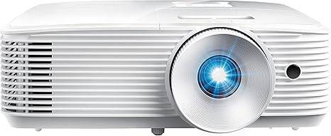 Optoma W335 WXGA DLP professional projector with built-in speaker, 3800 lumens brightness, portable size, suitable for business and classroom use.