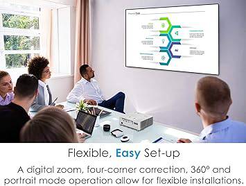 Optoma ZH406ST Short Throw Full HD Professional Laser Projector | DuraCore Laser Technology | High Bright 4200 lumens | 4K HDR Input | Four Corner Image Adjustment | Network Compatible - ZH406ST