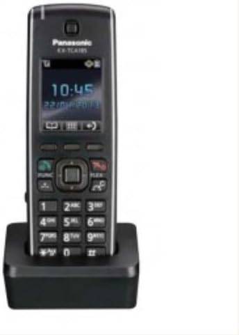 Panasonic DECT professional handset KX-TCA185 with ergonomic design and keypad, suitable for efficient communication.