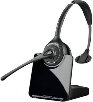 Plantronics CS510-XD wireless over-the-head monaural headset with adjustable headband and microphone for comfortable communication.