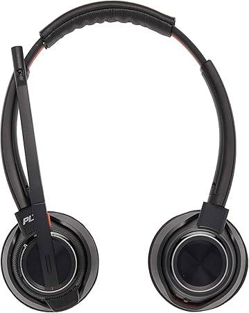 Plantronics SAVI 8200 Series W8220-M Wireless DECT Headset System, Certified for Skype for Business - 8220M