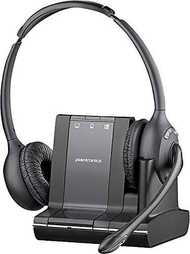 Beaver Computer Plantronics W720 Savi 3-in-1 binaural over-the-head headset with Dect 6.0 technology, model 83544-01.