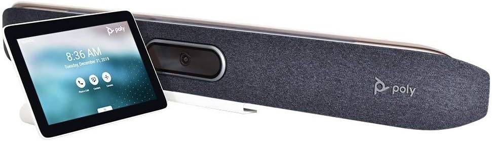 Poly - Studio X50 (Polycom) with TC8 Touch Controller - 4K Video & Audio Bar - Conferencing System for Mid-Size Meeting Rooms - Works with Teams, Zoom & More - 2200-86270-001