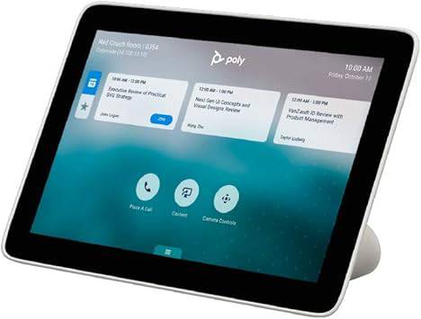 Poly - Studio X50 (Polycom) with TC8 Touch Controller - 4K Video & Audio Bar - Conferencing System for Mid-Size Meeting Rooms - Works with Teams, Zoom & More - 2200-86270-001