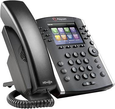 Polycom VVX 401 12-line IP phone with PoE by Beaver Computer, featuring a color display and multiple line keys.
