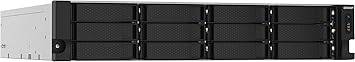 QNAP TS-1232PXU-RP-4G 12 Bay High-Speed SMB Rackmount NAS with Two 10GbE and 2.5GbE Ports, Redundant PSU