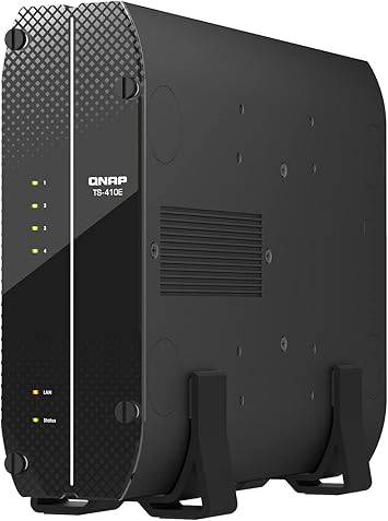 QNAP TS-410E4-Bay Intel Quad-core CPU Fanless & Silent SSD NAS with 2.5GbE & 8GB RAM - TS-410E-8G