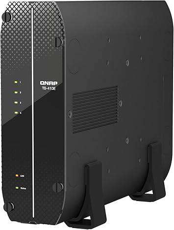 QNAP TS-410E4-Bay Intel Quad-core CPU Fanless & Silent SSD NAS with 2.5GbE & 8GB RAM - TS-410E-8G