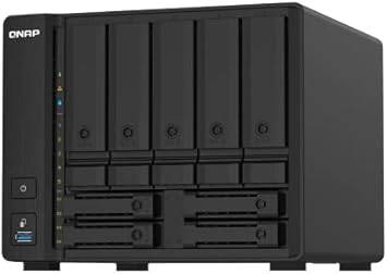 QNAP TS-932PX-4G 5+4 Bay High-Speed Black Metal NAS with Two 10GbE and 2.5GbE Ports, Compatible with Hard Drives and Solid State Drives, Rack Mountable - QNAP TS-932PX-4G