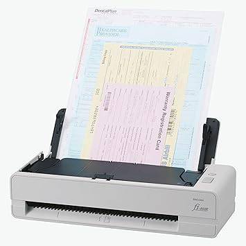 Beaver Computer RICOH fi-800R compact color duplex document scanner with dual auto document feeders and sleek design.