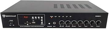 Rockville Commercial 70v Amp+(8) White 5