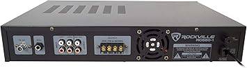Rockville Commercial 70v Amp+(8) White 5
