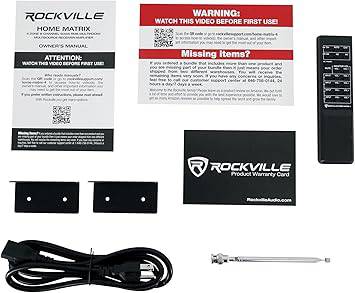 Rockville HOME MATRIX 4 Zone 8 channel 600w Amplifier for Restaurant/Bar/Cafe - HOME MATRIX 4