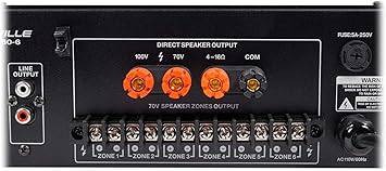 Rockville RCS180-6 180 Watt 6 Zone 70V Commercial/Restaurant Amplifier/Bluetooth - RCS1806