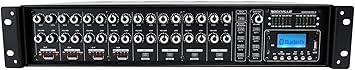 Rockville ROCK MATRIX 4 Zone 70 Volt Commercial Amplifier+Matrix Source Routing - ROCKMATRIX4