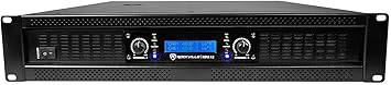 Rockville RPA12 5000 Watt Peak / 1400w RMS 2 Channel Power Amplifier Pro/DJ Amp Bundle with Rockvile RCSS1425 25' 14 AWG Speakon to Speakon Speaker Cable 100% Copper