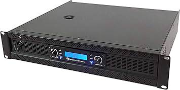 Rockville RPA16 10,000 Watt 2 Channel Power Amplifier Pro/DJ Amp+Speakon Cables - RPA16+(2) RCSS1425