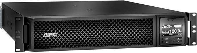 Beaver Computer Smart-Ups SRT 1500VA rack-mount UPS with 120V network card installed, showing front view of the device