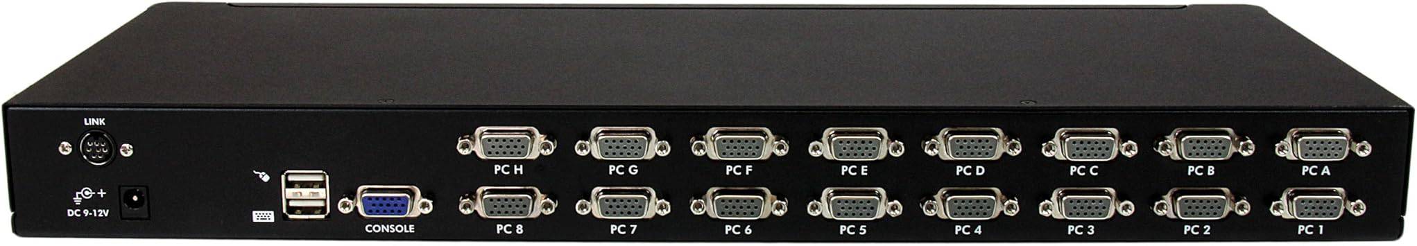 StarTech.com 16 Port 1U RackMount USB KVM Switch Kit with OSD and Cables - KVM Switch - 16 x KVM Port(s) - 1 Local User - Desktop - SV1631DUSBUK