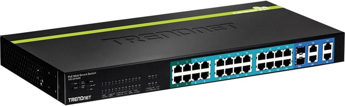 TRENDnet 24-Port 10/100Mbps Web Smart PoE Switch - TPE-224WS